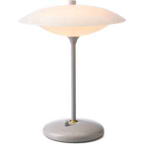Halo Design Baroni Tischlampe H40 cm, Hellgrau