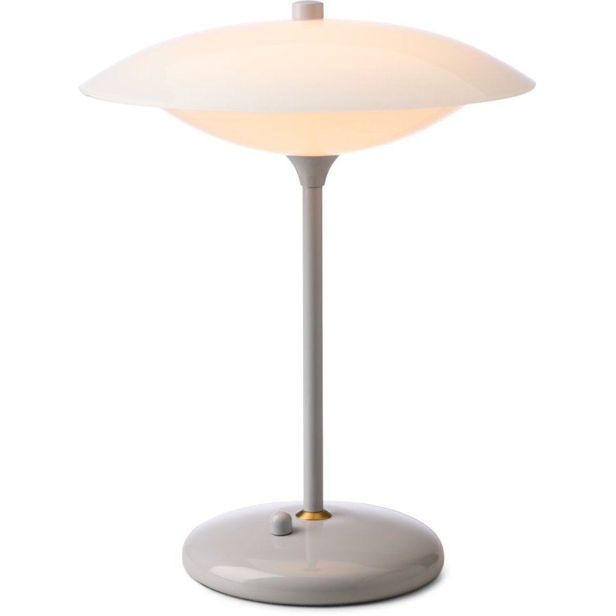 Halo Design Baroni Tischlampe H40 cm, Hellgrau