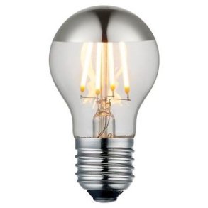 Halo Design Colors Classic Mirror De Luxe Glühbirne Mini LED E27 4W, Silber