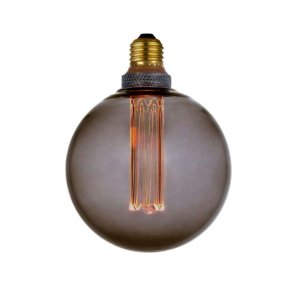 Halo Design Colors Dim Globe Pære E27 5W Ø12,5 cm, Smoke