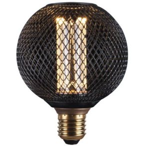 Halo Design Colors Gitter Pære LED E27 2,5W 3 Step, Sort
