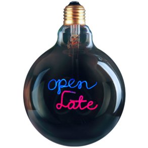 Halo Design Open Late Pære E27 4W Dæmpbar, Blå/Pink