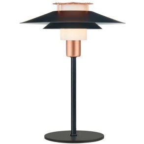 Halo Design Rivoli Tischlampe H33 cm, Schwarz/Kupfer
