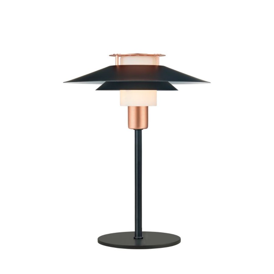 Halo Design Rivioli Tischlampe H33 cm, Schwarz/Kupfer