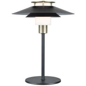 Halo Design Rivoli Tischlampe H33 cm, Schwarz/Messing