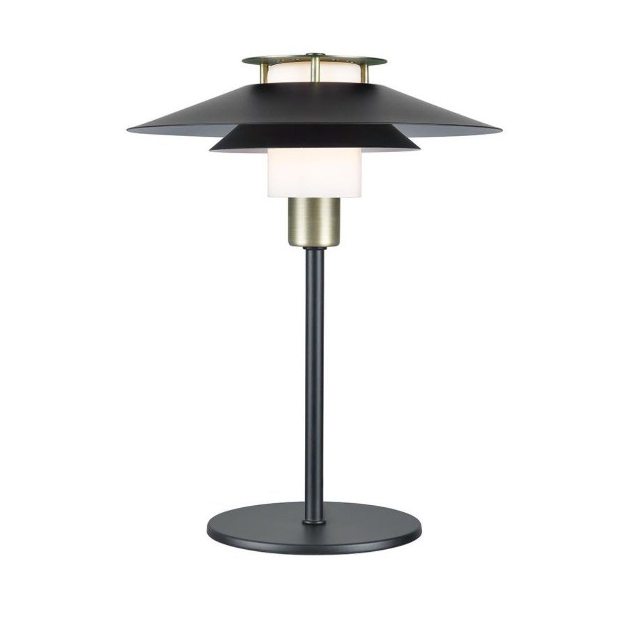 Halo Design Rivoli Tischlampe H33 cm, Schwarz/Messing