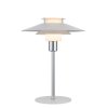 Halo Design Rivoli Tischlampe H33 cm, Wei/Chrom