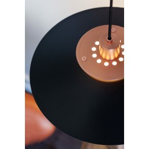 Halo Design Rivoli Pendel Ø40 cm, Sort/Kobber
