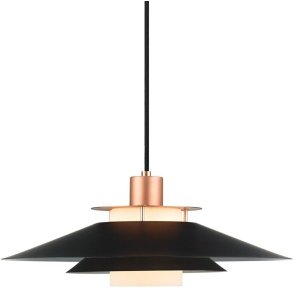 Halo Design Rivoli Pendel Ø40 cm, Sort/Kobber