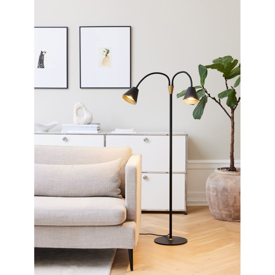 Halo Design Hygge Stehlampe H135 cm, Graphit Schwarz