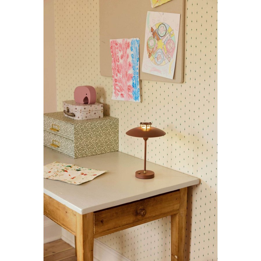 Halo Design Mini Stepp 1-2-7 Kabellose Tischlampe LED H23 cm, Terracotta