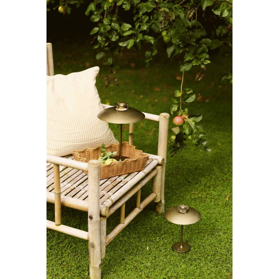 Halo Design Mini Stepp 1-2-6 Kabellose Tischlampe LED H23 cm, Antikes Messing