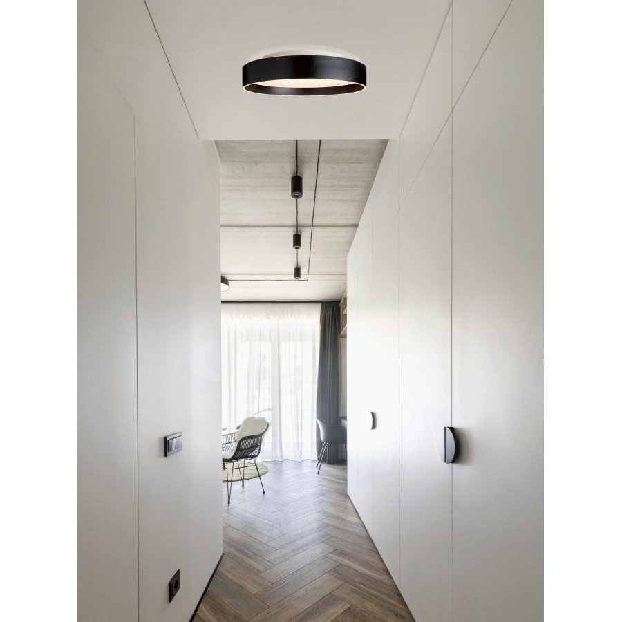 Halo Design Universal Deckenleuchte LED 42 cm, Mattschwarz