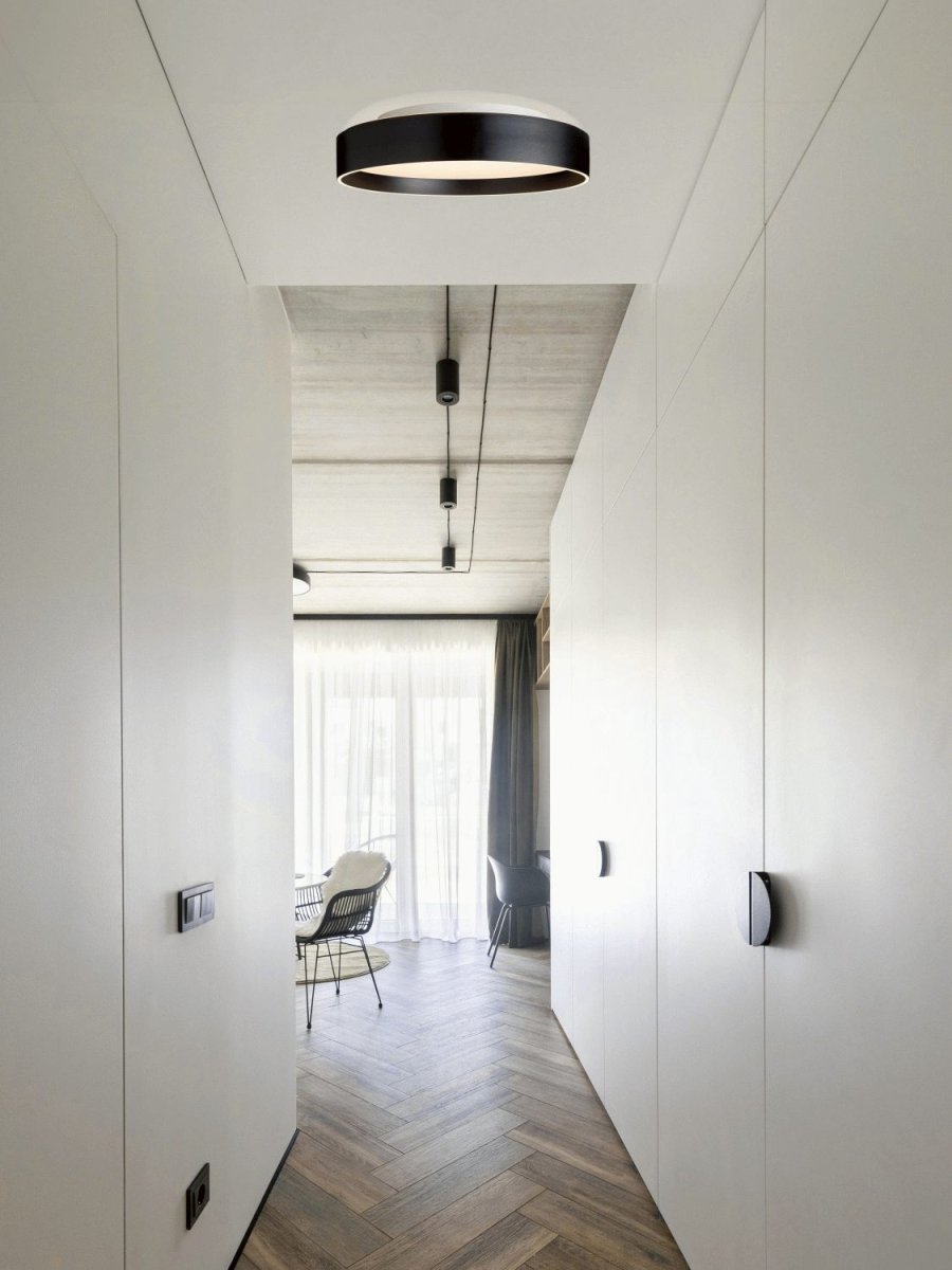 Halo Design Universal Deckenleuchte LED 50 cm, Mattschwarz