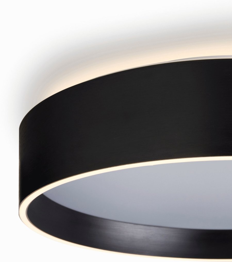 Halo Design Universal Deckenleuchte LED 50 cm, Mattschwarz