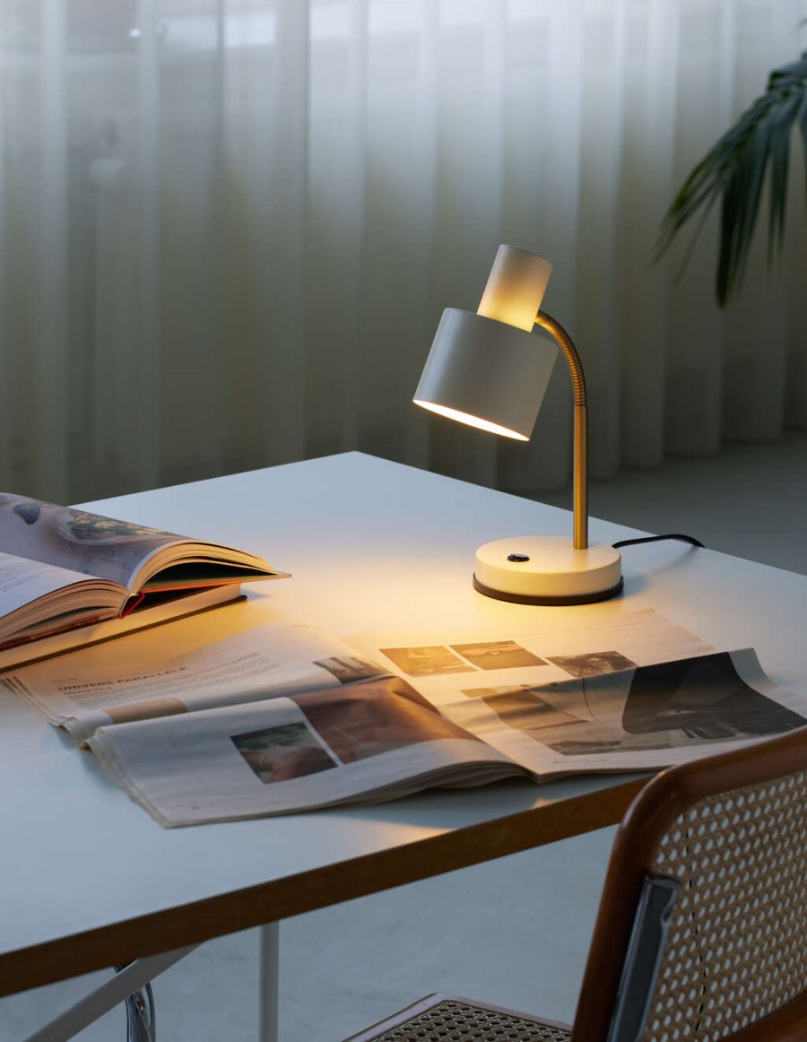 Halo Design Vogue Bordlampe H31 cm, Creme