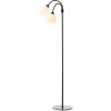 Halo Design Glow Gulvlampe 2 Arme H130 cm, Sort/Opal