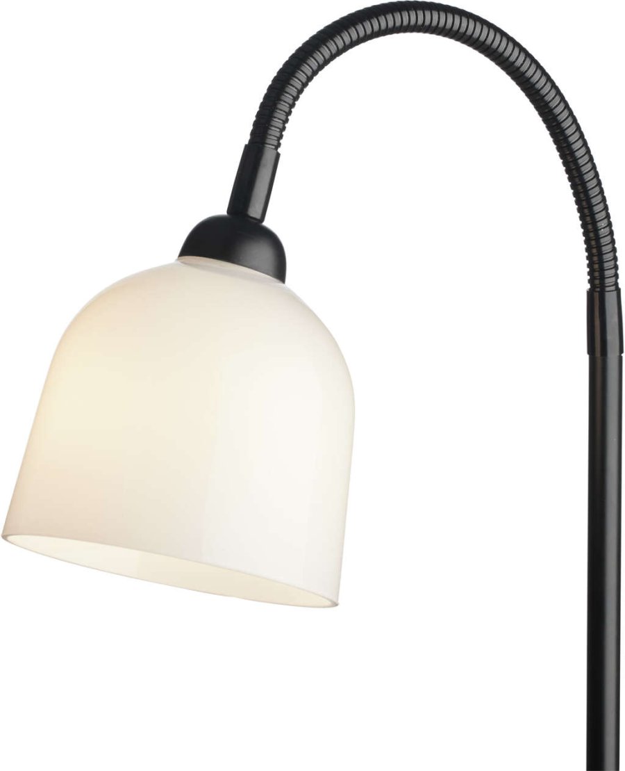 Halo Design Glow Gulvlampe H130 cm, Sort/Opal