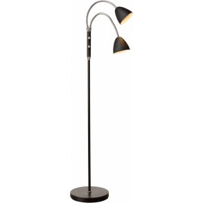 Halo Design Room Vloerlamp met 2 Armen LED H140 cm, Zwart