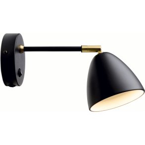 Halo Design Room Wandlamp 23,3 cm, Zwart/Antiek