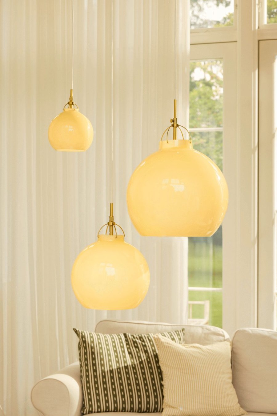 Halo Design Toscana Pendelleuchte 27 cm, Creme