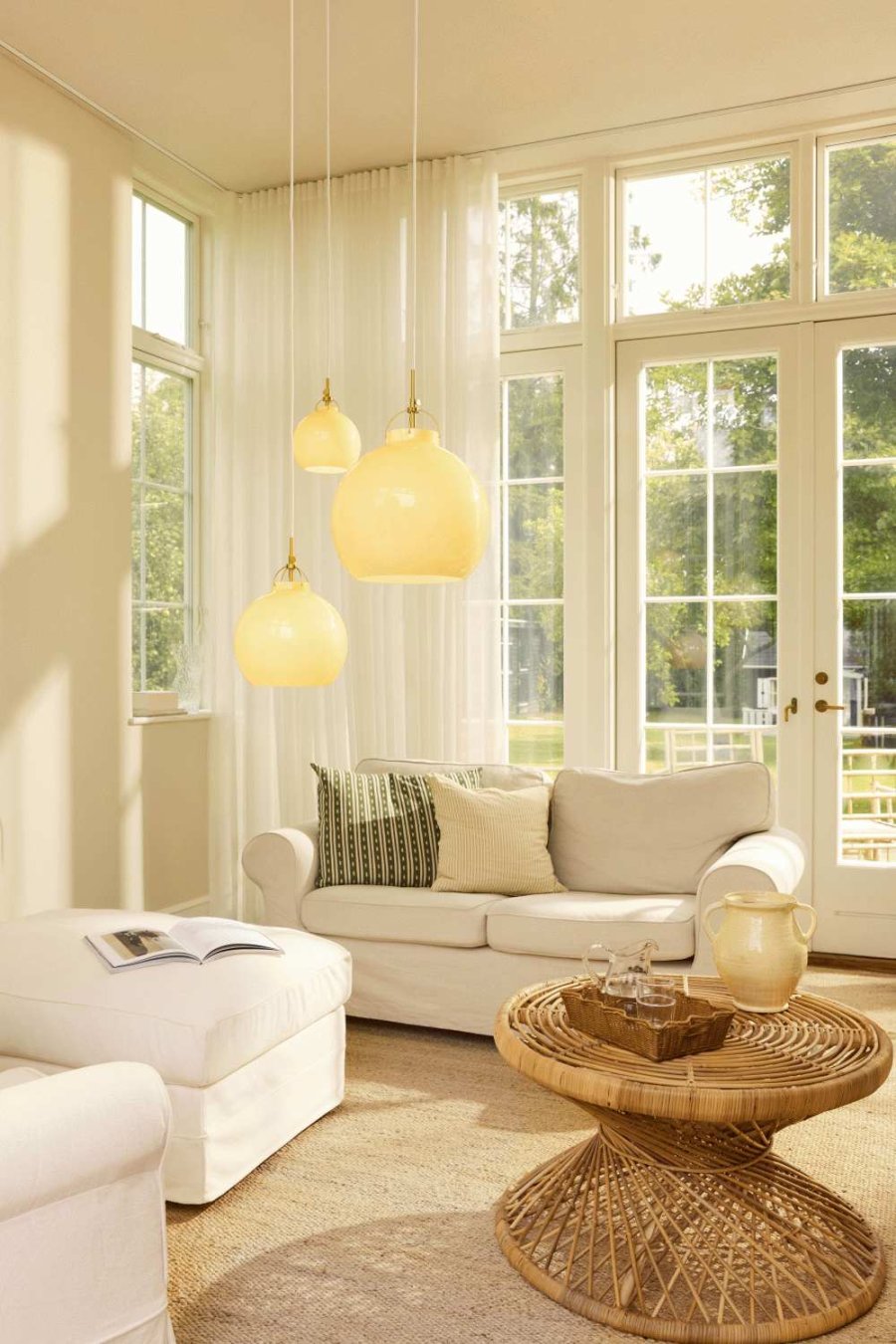 Halo Design Toscana Pendelleuchte 36 cm, Creme