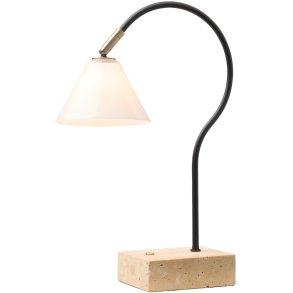 Halo Design Question Trdls Bordlampe LED H31 cm, Sort/Opal