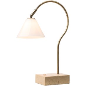 Halo Design Question Trdls Bordlampe LED H31 cm, Antique/Opal