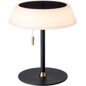 Halo Design Solar Trådløs Bordlampe LED H19 cm, Sort/Opal