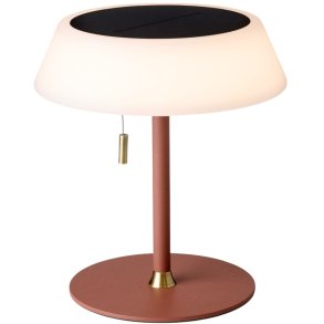 Halo Design Solar Trdls Bordlampe LED H19 cm, Terracotta/Opal