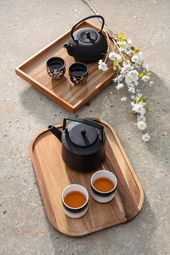 Théière Bredemeijer Sichuan En Fonte - Capacité 1 Litre - Intérieur émaillé, Filtre Inox - Design Japonais, Couleur Bleue - Garde Le Thé Chaud Longtemps