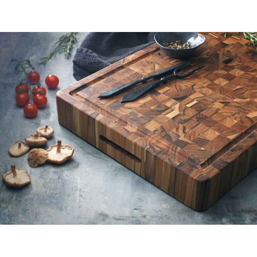 Teakhaus The Butcher Block Collection Schneidebrett 50,8 cm, Teakholz