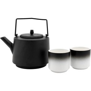 Bredemeijer Hubei Teekannen-Set 3-teilig 1,2 L, Schwarz