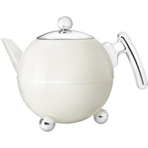 Bredemeijer Bella Ronde Teekanne 1,2 L, Weiß
