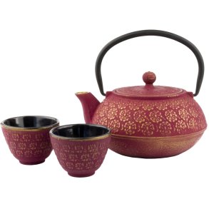 Bredemeijer Shanghai Geschenkset 3-teilig 0,6 L, Pink/Gold