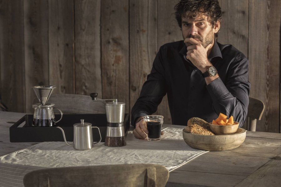 Leopold Vienna Kaffem�lle H23 cm, Rustfrit St�l