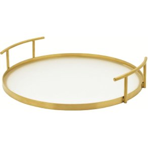 Leopold Vienna Arinto Serveringsbakke �37 cm, Klar/Guld