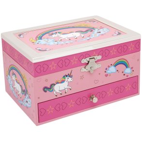 Zilverstad Schmuckkstchen 13x18 cm, Einhorn