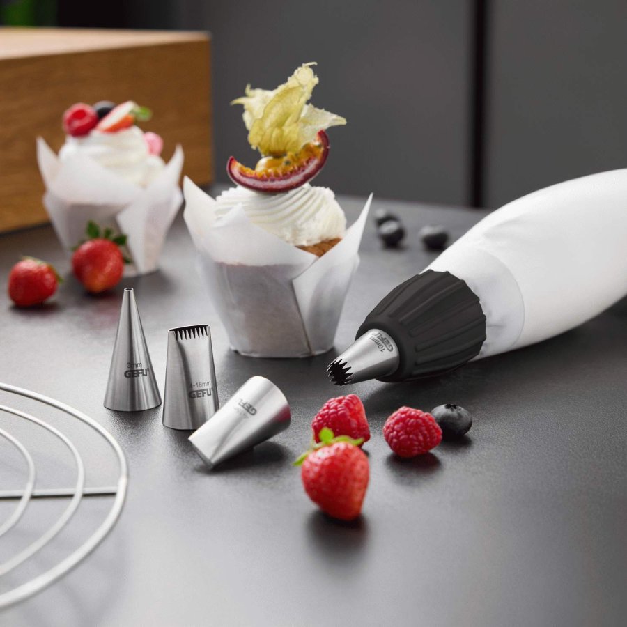 GEFU DECORE Tylles�t Til Spr�jtepose 4 Dele, Rustfrit St�l