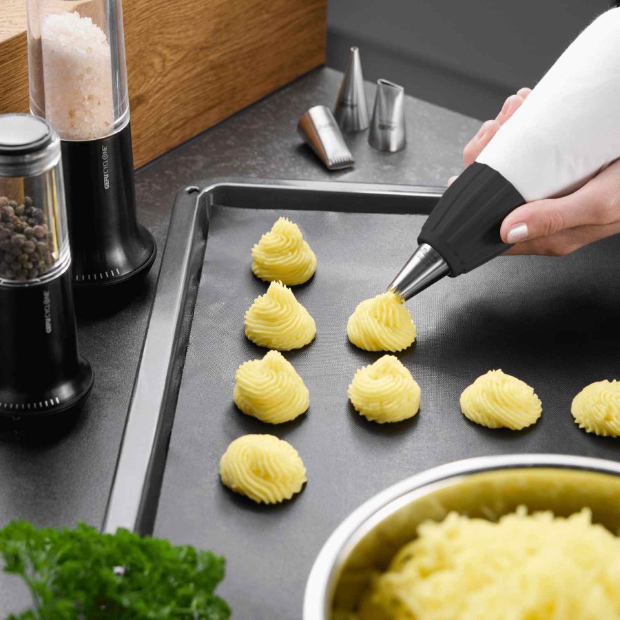 GEFU DECORE Tylles�t Til Spr�jtepose 4 Dele, Rustfrit St�l