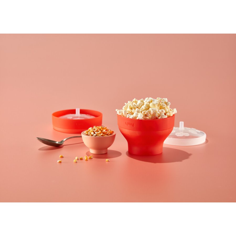 Lku Popcorn Maker Mini 2er Set, Rot