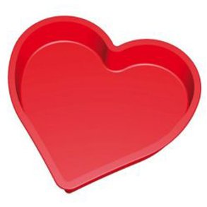 Lékué Hjerteformet Kageform 1300 ml, Rd