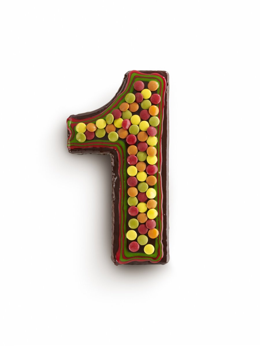 L&eacute;ku&eacute; Nummerkageform nr. 1 1L, R�d