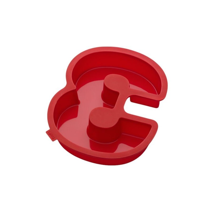 L&eacute;ku&eacute; Nummerkageform nr. 3 1,7L, R�d