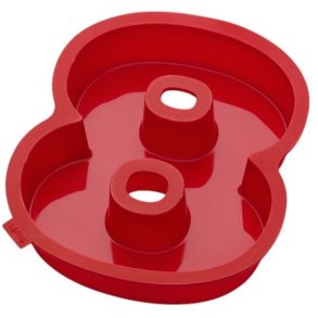 L&eacute;ku&eacute; Nummerkageform nr. 8 2L, R�d