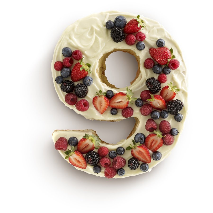 L&eacute;ku&eacute; Nummerkageform nr. 9 1,7L, R�d