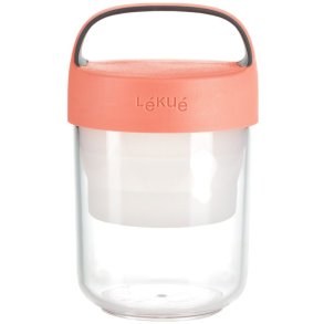 Lékué Jar-to-go Madkasse 400 ml, Koral