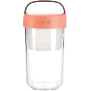 Lékué Jar-to-go Madkasse 600 ml, Koral