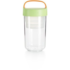 Lékué Jar-to-go Madkasse 600 ml, Grøn/Orange