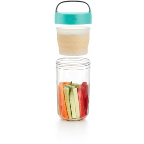 Lékué Jar-to-go Madkasse 600 ml, Turkis